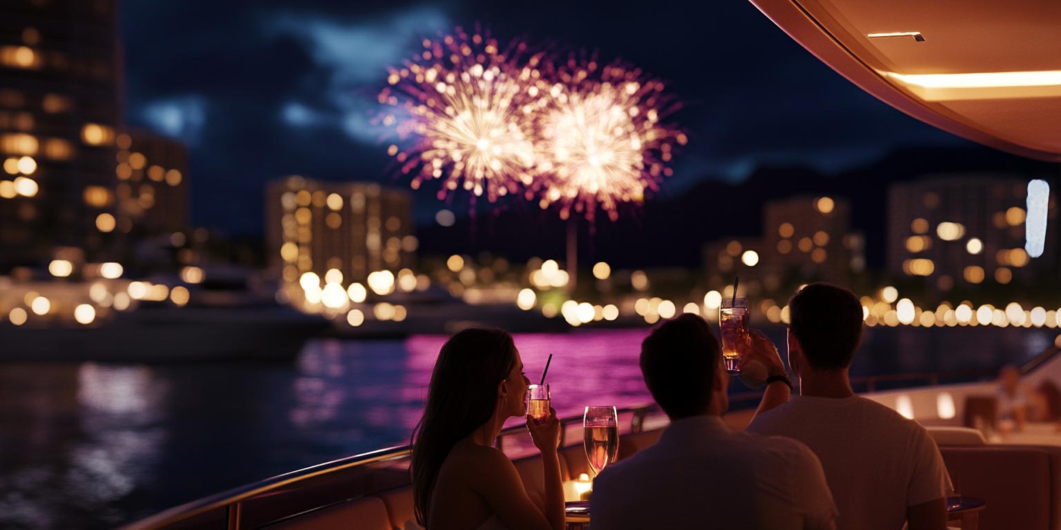 How long does Waikiki fireworks last?