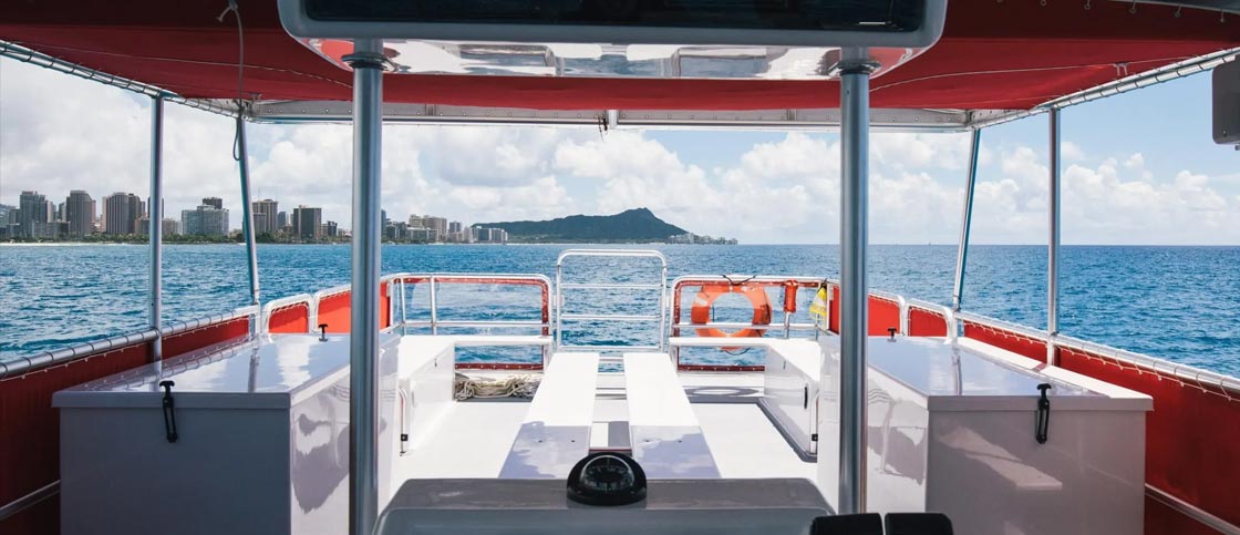 Interior of the Glass Bottom Boat