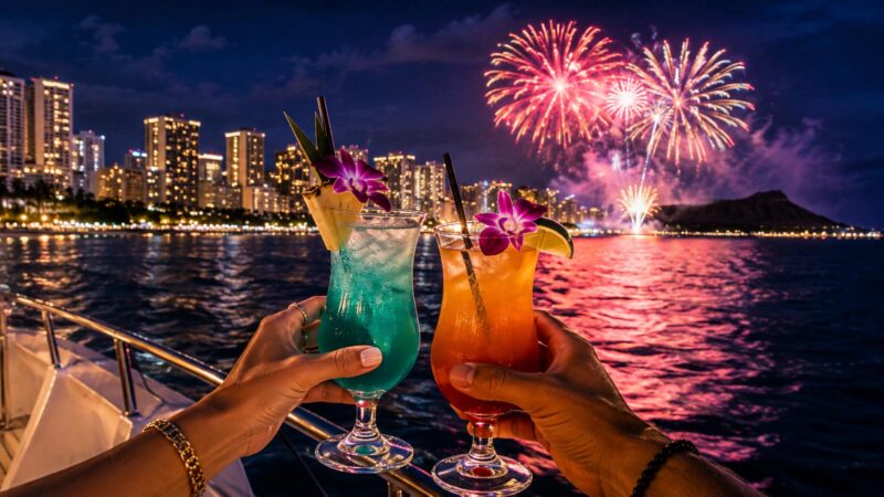 Can You Drink on a Waikiki Fireworks Cruise?