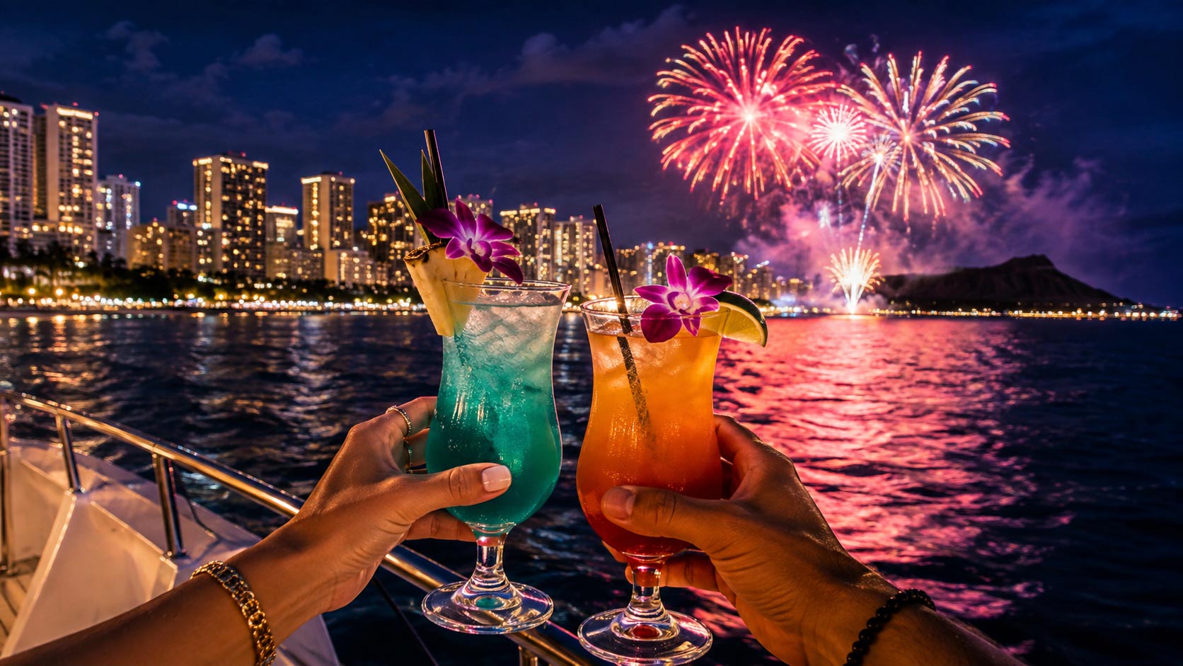 Can You Drink on a Waikiki Fireworks Cruise?